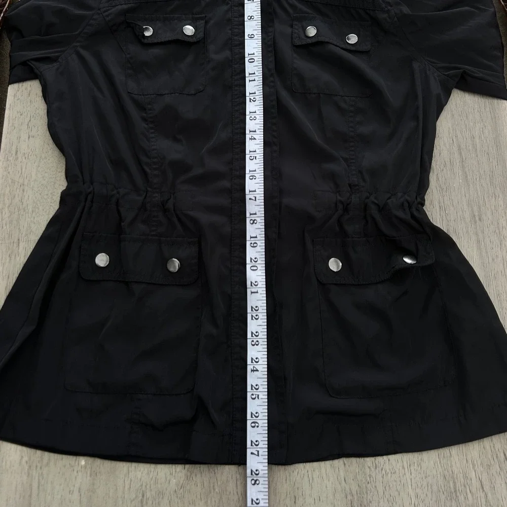 Athletic Collection by 26 International Black Utility Anorak Jacket Hooded L